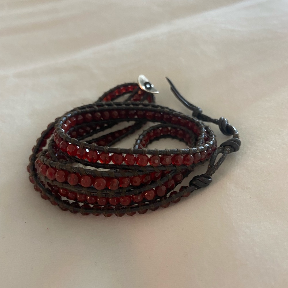 Chan Luu wrap around leather bracelet.